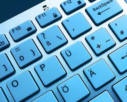 The German alphabet includes the Eszett, or "ß" - look top right on your German keyboard. German alphabet