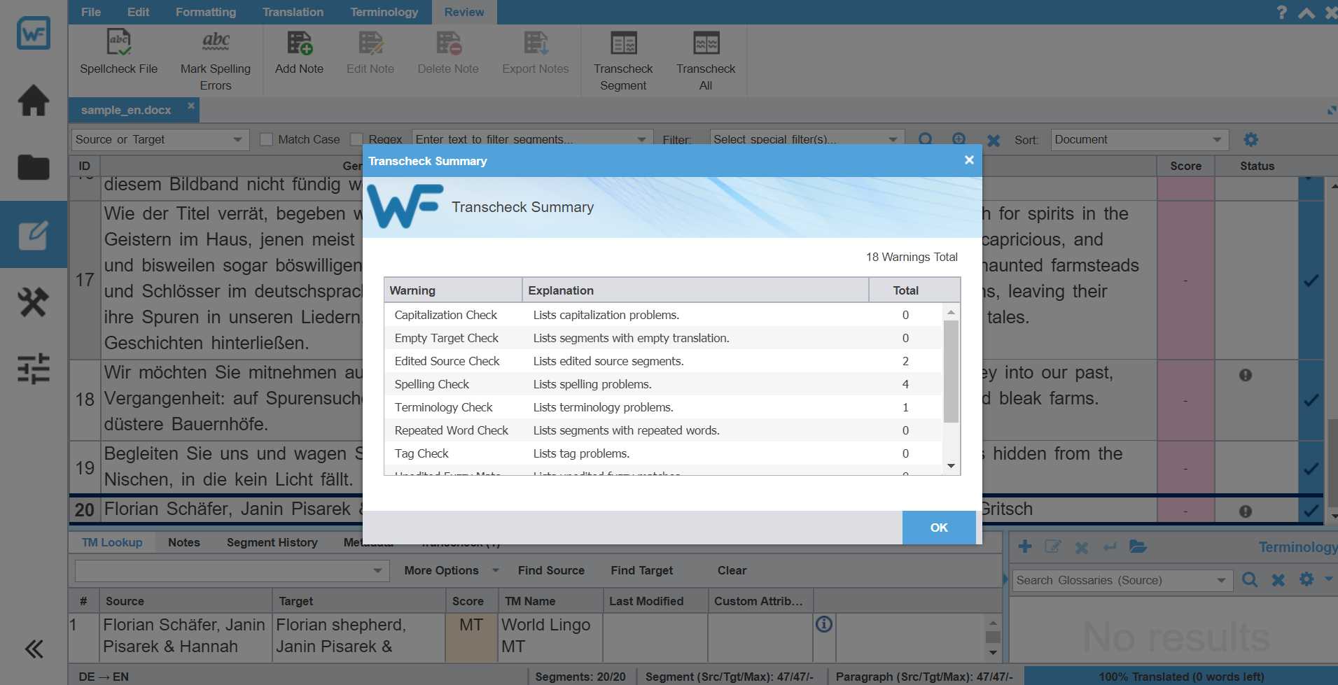 wordfast pro transcheck without spelling wordfast pro transcheck without spelling